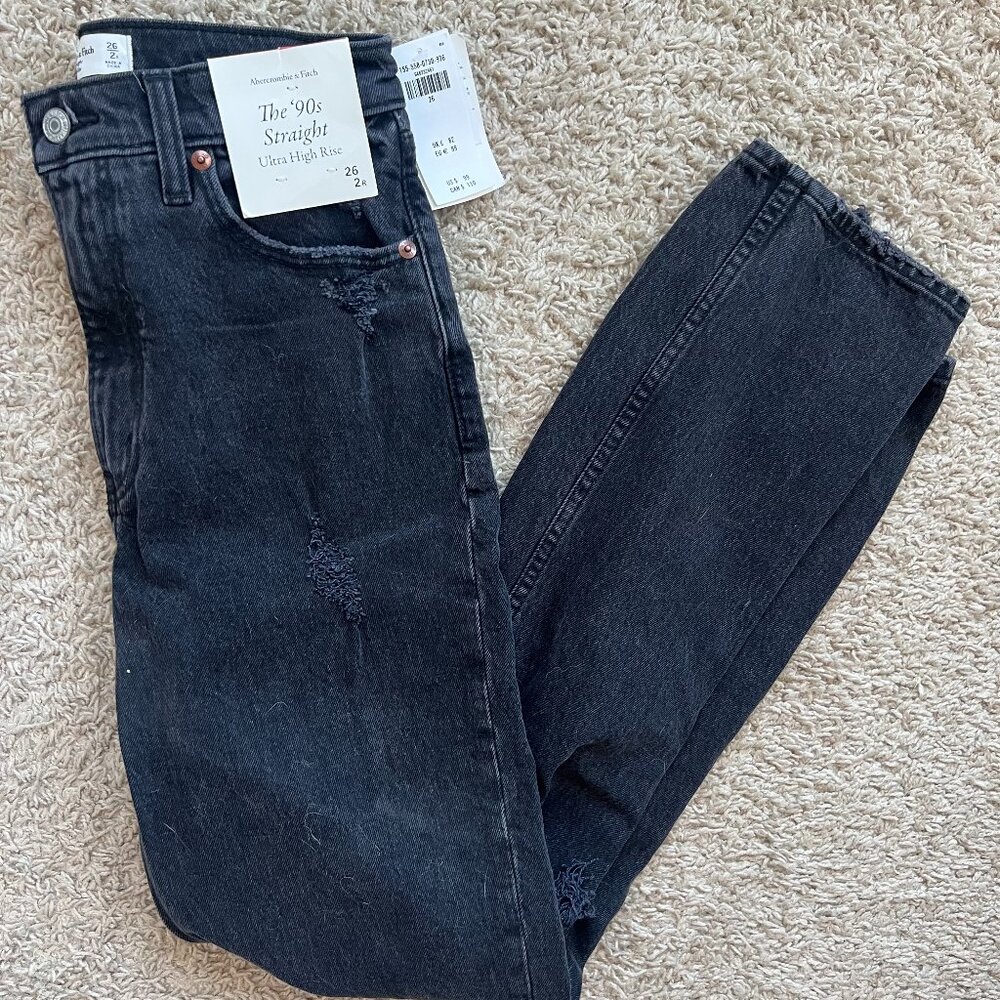 NWT A&F Straight Leg Jeans
